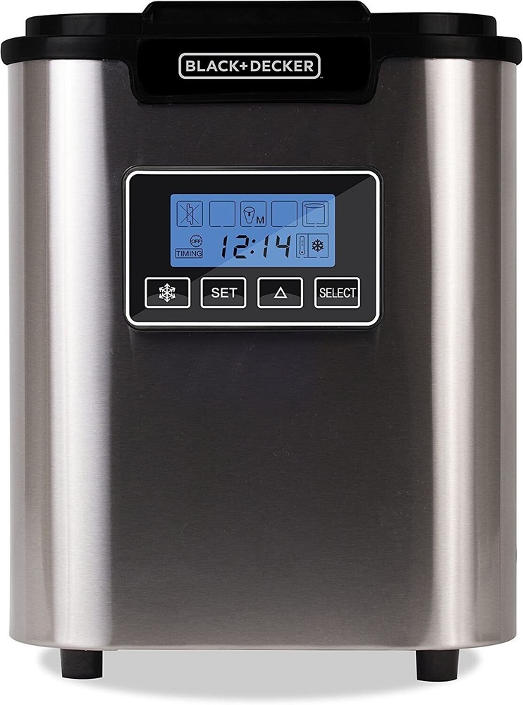 BLACK+DECKER BIMY126S 26-lb Countertop Ice Maker Silver with Defect