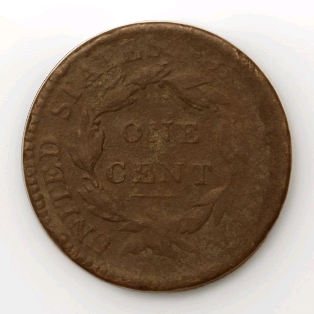 1816 Large Cent Coronet Head VG Scratched