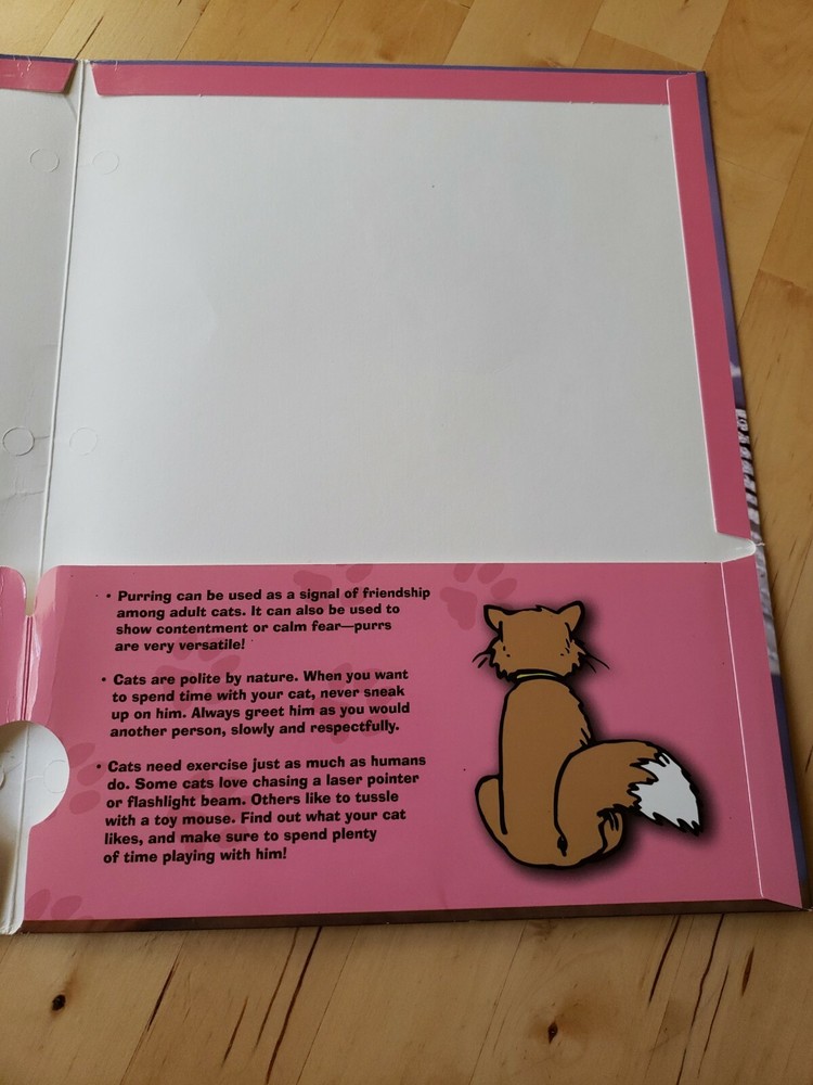 Mead Ron Kimball Cute Kitty Cat Folder