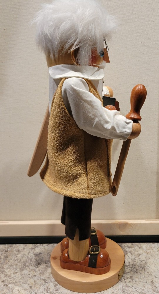 Vintage Steinbach Gepetto Nutcracker 16" Missing Pinocchio