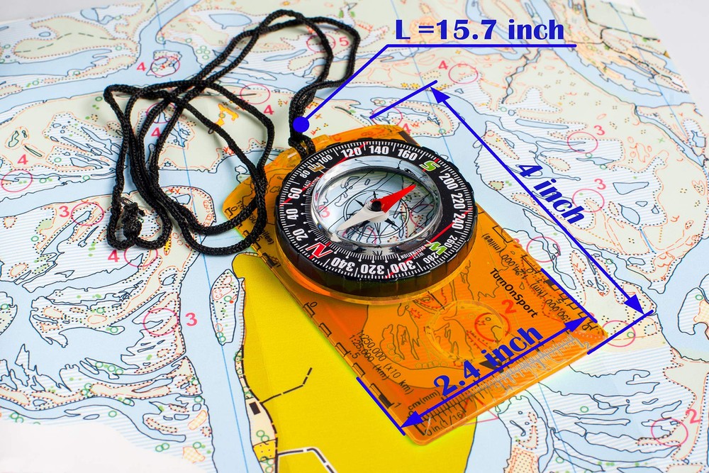 Orienteering Compass Hiking Backpacking Compass | Advanced Scout Compass Camp...