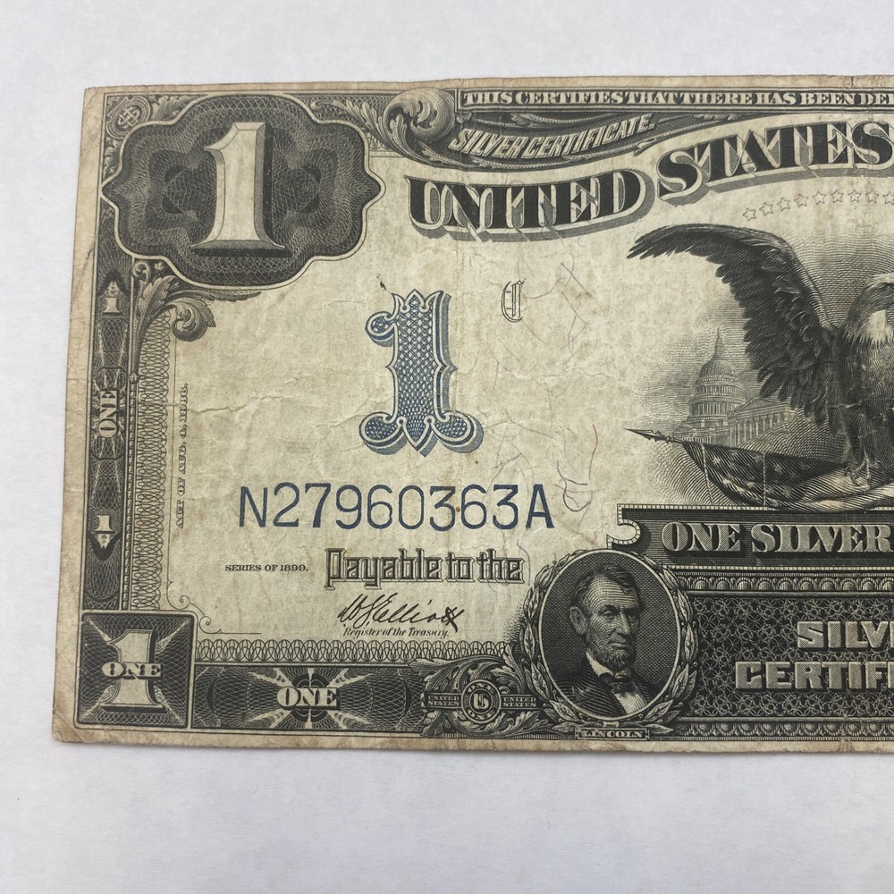 1899 1 black eagle silver certificate