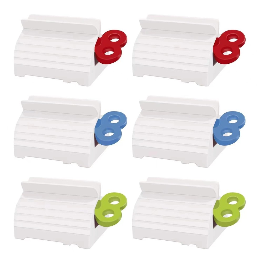 TFJAYTOO 6 Pack Toothpaste Squeezer, Squeezer Green&red&blue