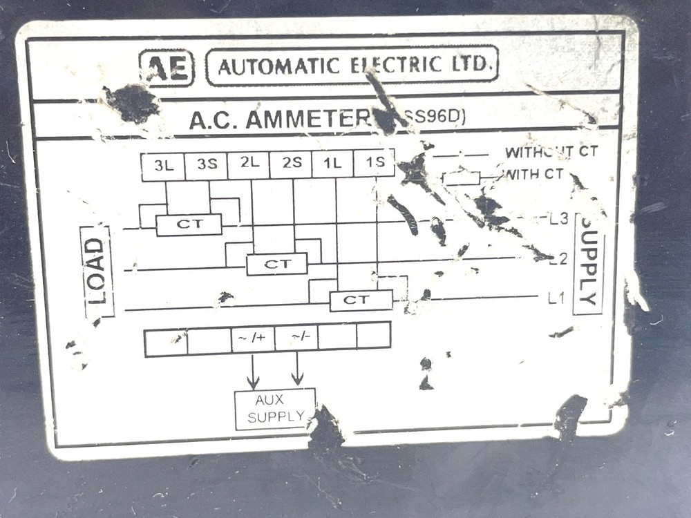 Automatic Electric ASS96D Digital Voltmeter 240V AC/DC Panel Meter