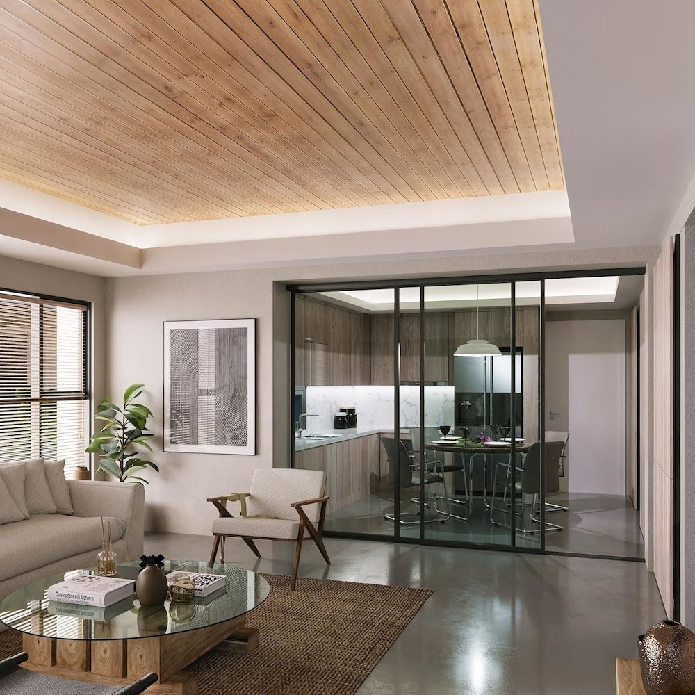 Glass Room Divider Panel and Partition Wall