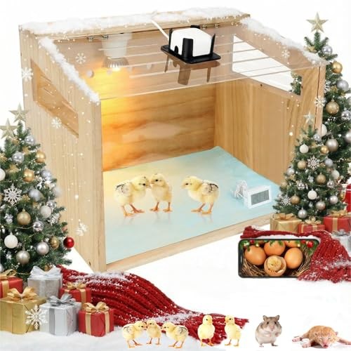 Chicken Brooder Box with Camera : 2.5K HD 5G Chicken Watching Camera,