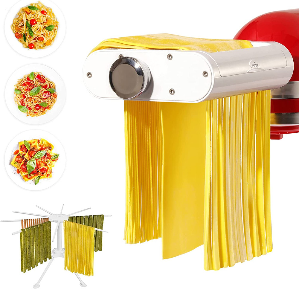 3-1 Pasta Maker Attachment for Kitchenaid Includes Pasta Sheet Roller Attachm...