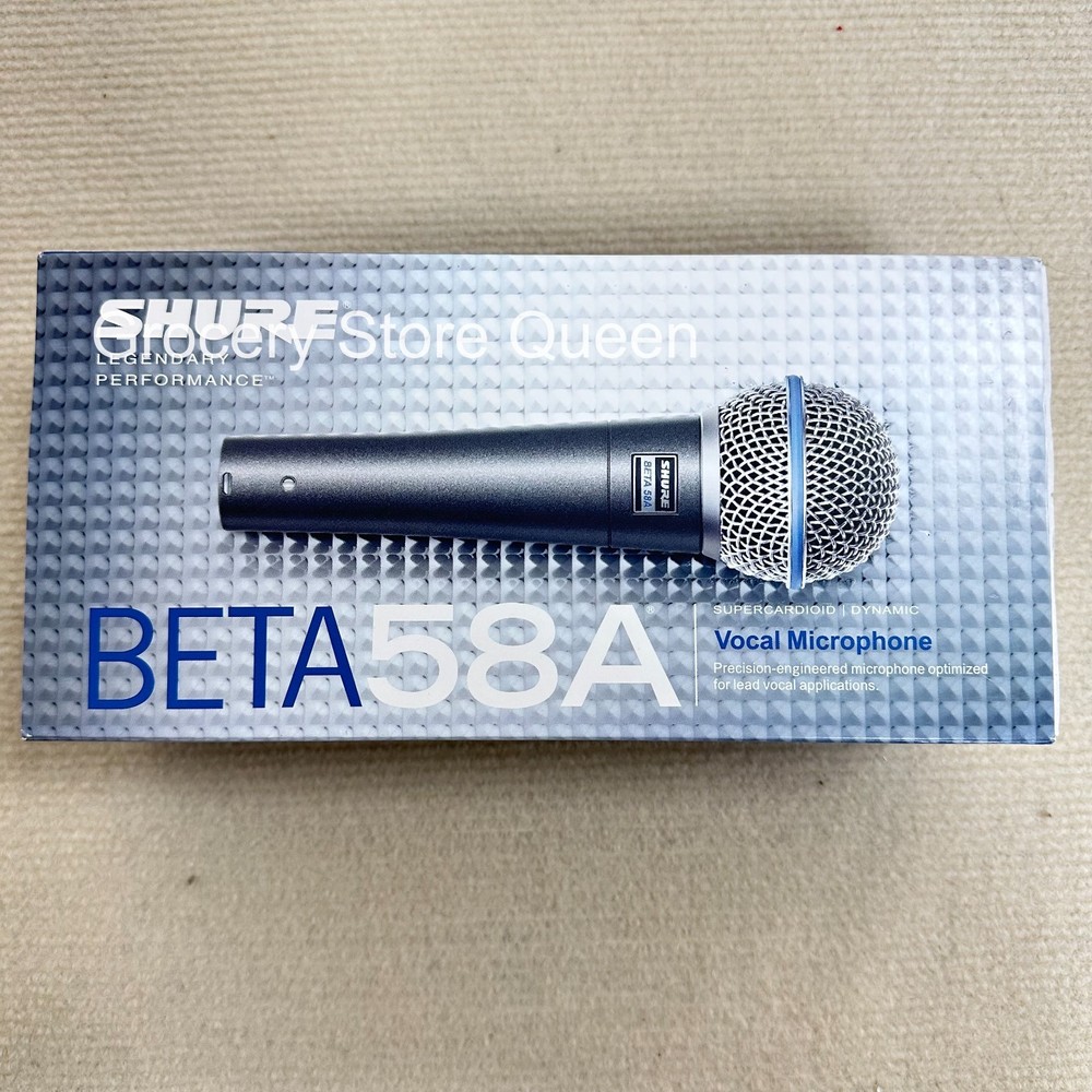 Beta 58A Supercardioid Dynamic Vocal Microphone US Free Shipping