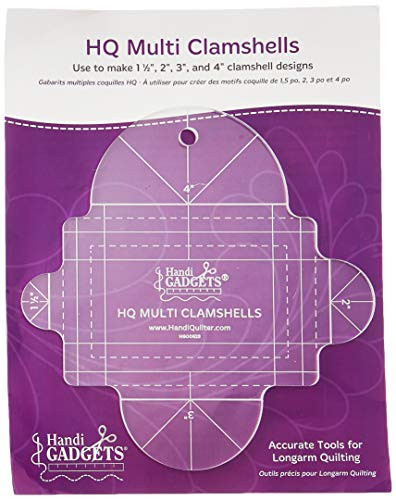 Multi Clamshell Template quilt tools