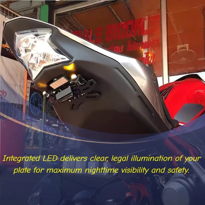 Fender Eliminators License Plate Holder Frames Bracket Mount Holders LED Lights