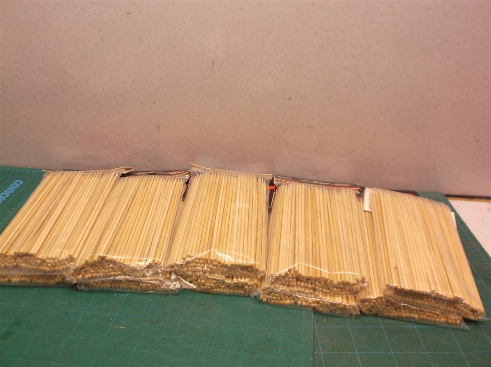 (10) 100 CT TableCraft 906 6" Bamboo Skewers