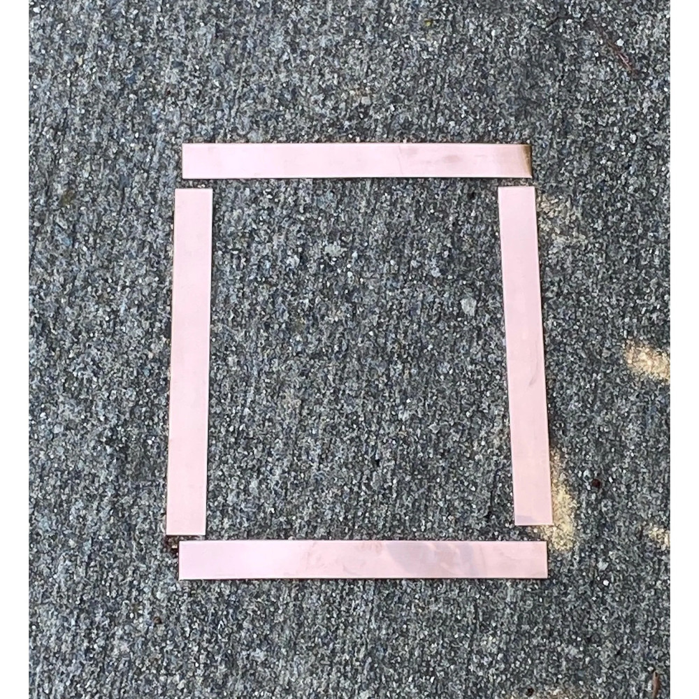 Raw Copper Stamping Strip, 7"x.75" (5 Pack)