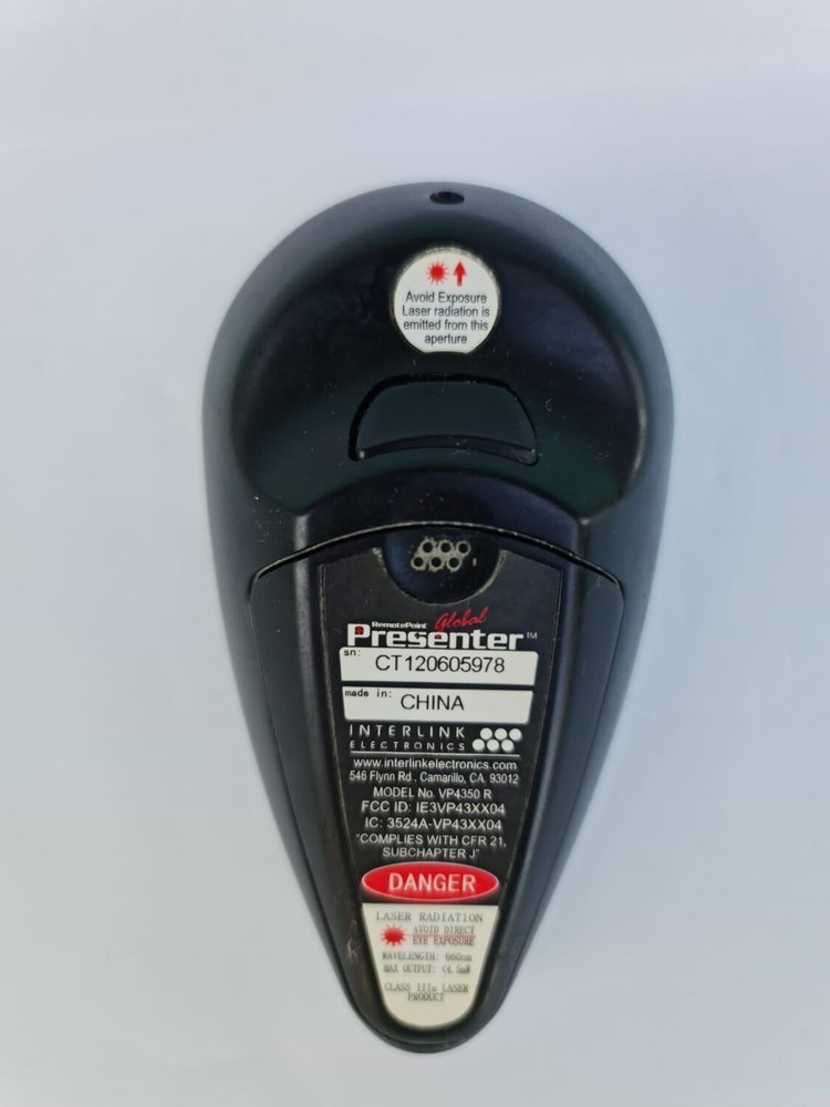 INTERLINK Remote Point Global Presenter VP4350 (Without USB)