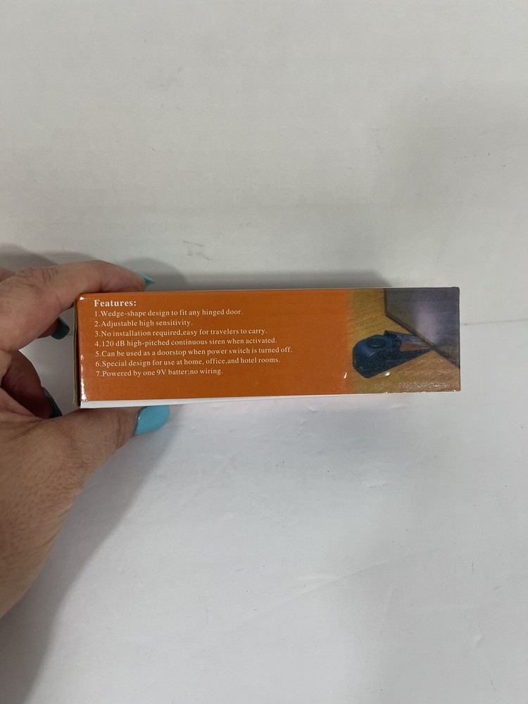Door Stop Alarm Wireless Security Alert NIB