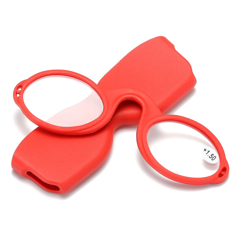 Soft Silicone Armless Nose Pads/Clip Reading Glasses Small Portable Reader