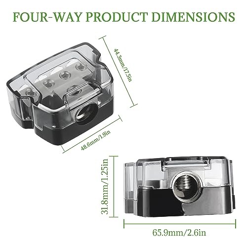 4 Way Power Distribution Connecting Block 4 Way Power Distribution Block 1PCS
