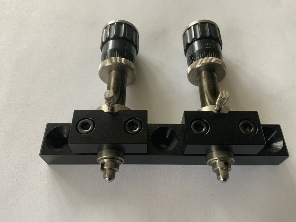 Dual Single Axis Precision Micro Position Units With Mounting Blocks