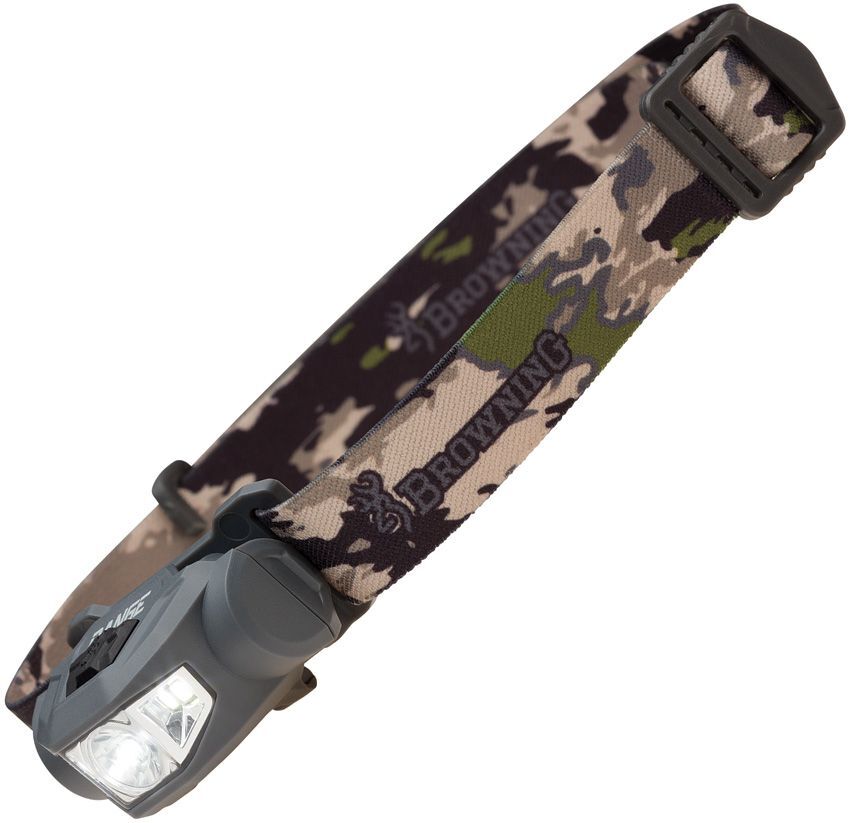 Browning Range LED Headlamp 250 lm Lightweight Compact Memory Wide Angle Plus