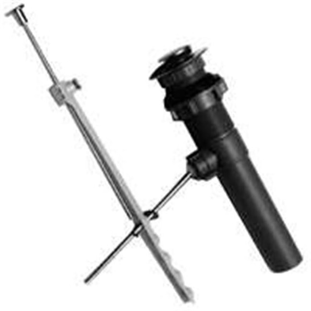 Chrome Bathroom Sink Pop-up Drain Stopper Assembly Plastic Drainage