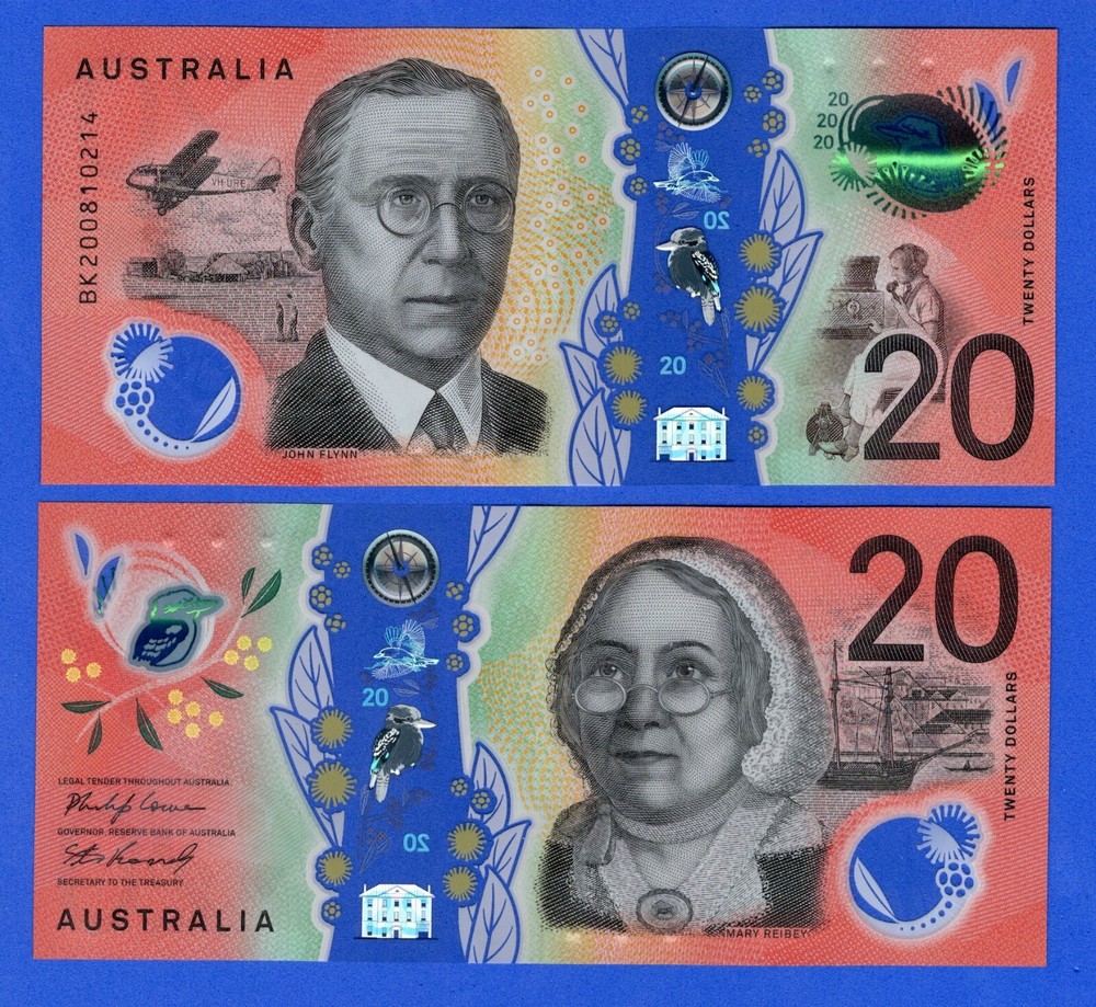 Australia 5 Dollars 2020 P-W64 UNC Polymer Note