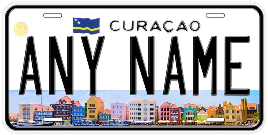Curacao Personalized Novelty Car License Plate Any Name