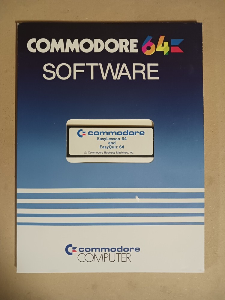 Commodore 64 EasyLesson 64 and EasyQuiz 64 Lesson and Quiz Software