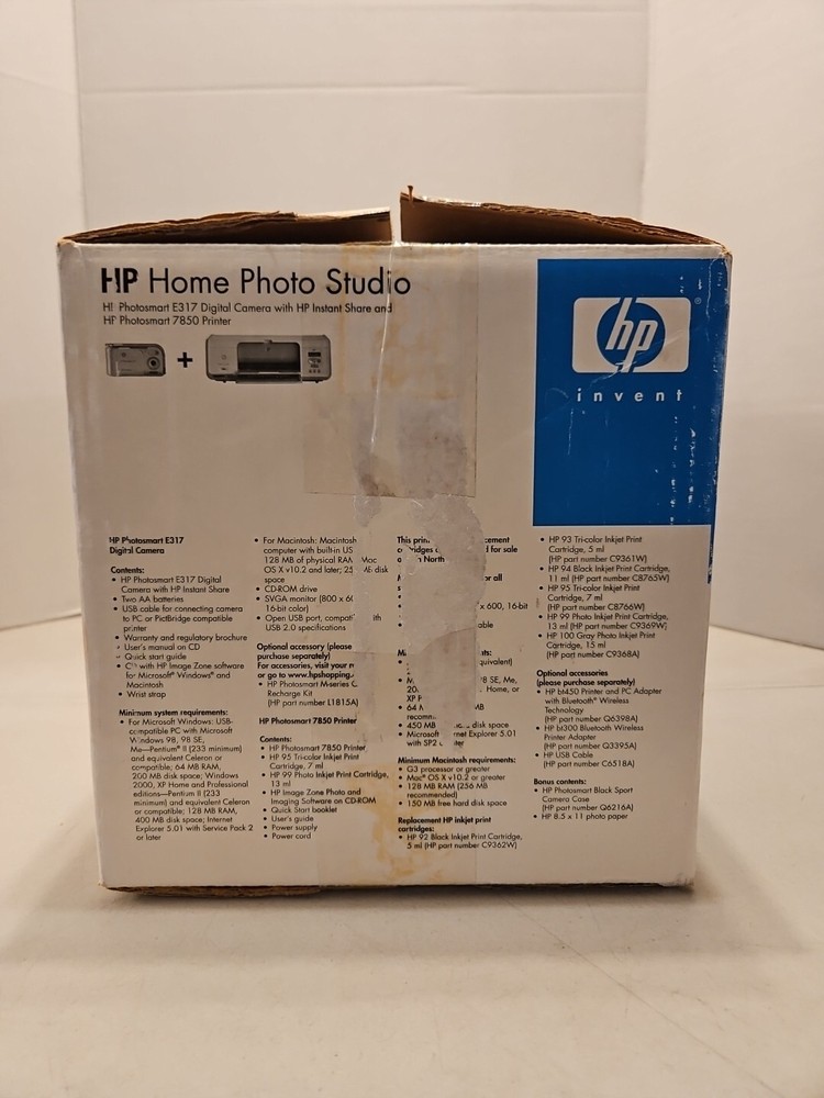 HP Photosmart 7850 Printer CB980A (no digital camera)
