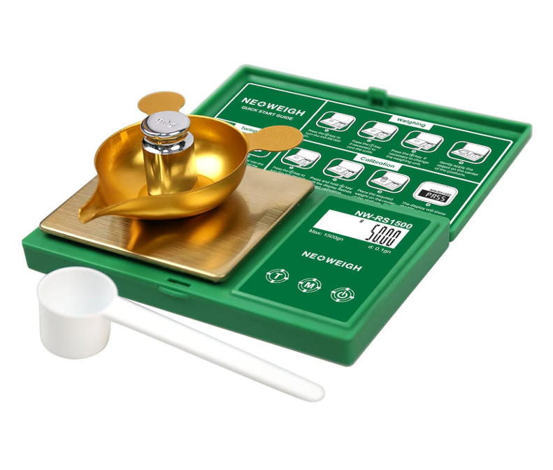 Reloading Scale, Powder Scale for Reloading, 1500 grains x 0.1 gn