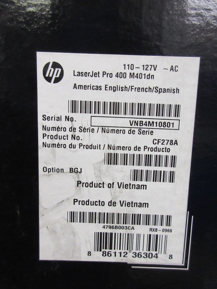 HP Laserjet Pro 400 M401dn Printer