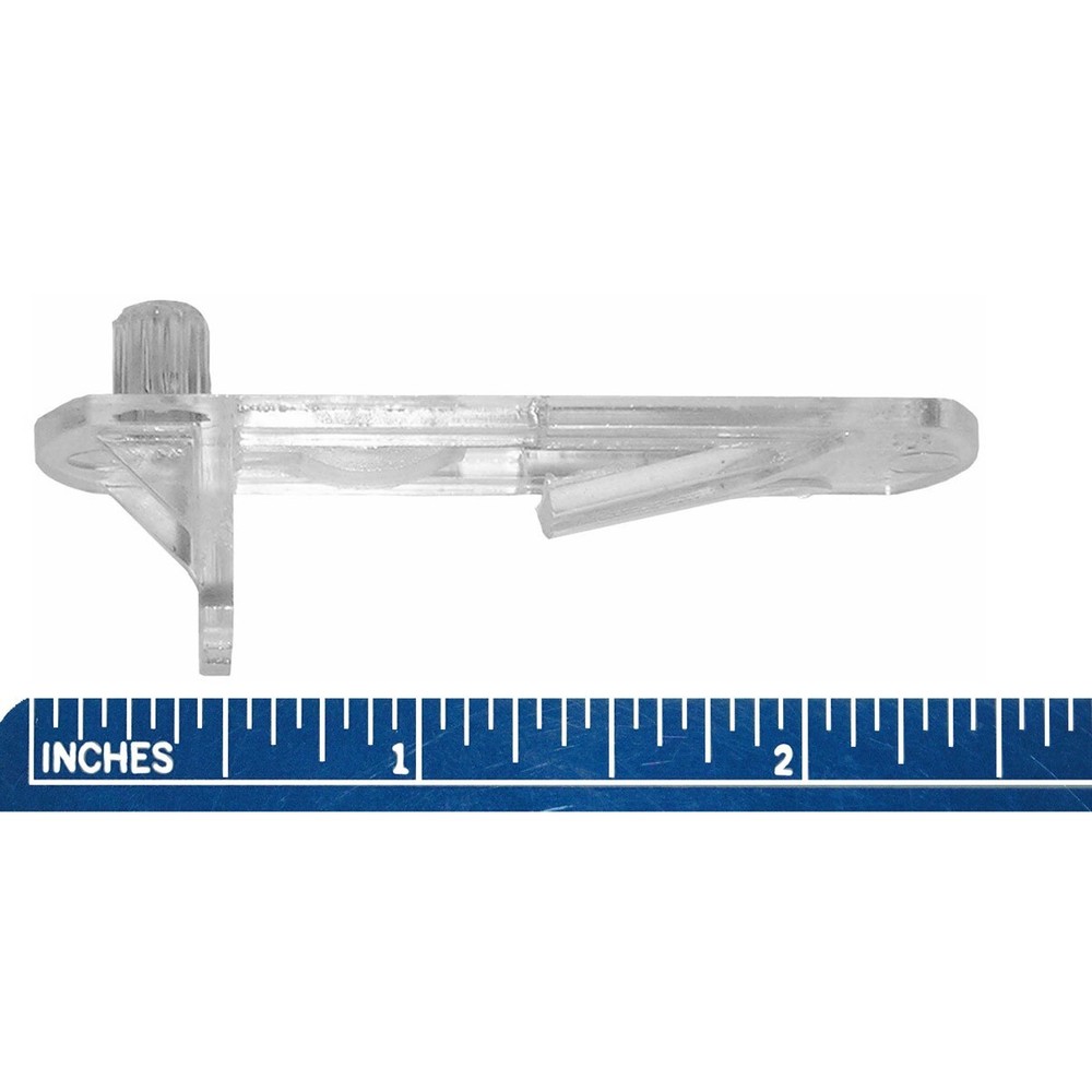 24 Pack Shelf Rest Lockdown Support 3/4" Thick Shelf 1/4" diameter Shank Clear