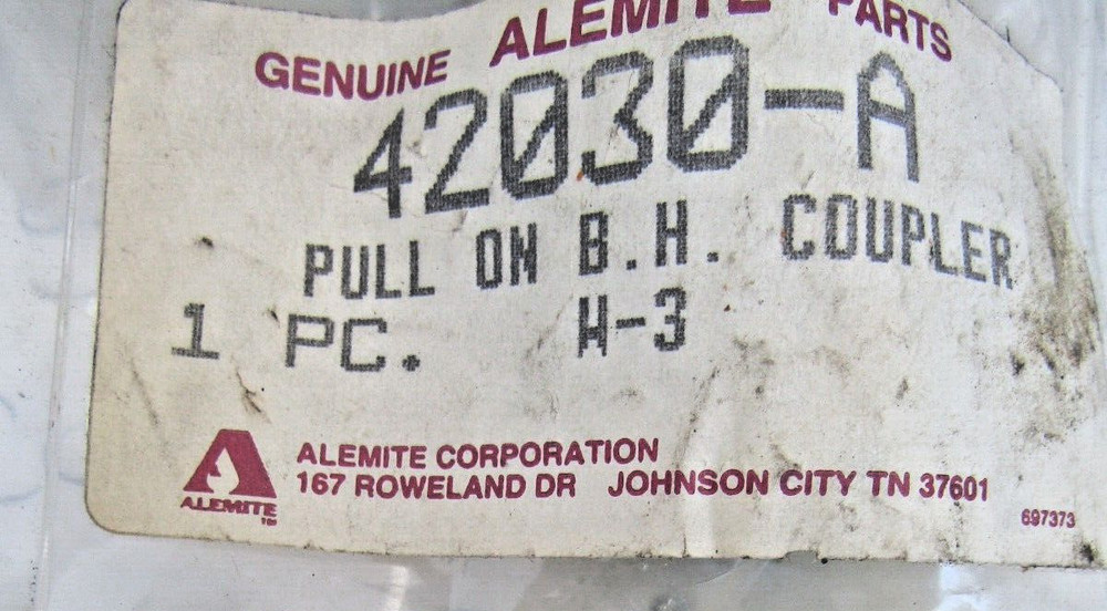 🔥 SEALED IN BAG NEW ALEMITE 42030-A PULL ON BUTTON HEAD COUPLER