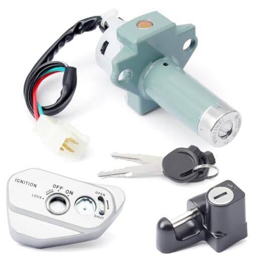 Ignition Key Switch Kit Replacement for Tbr7 for Hawk 250 250cc Motorcycle