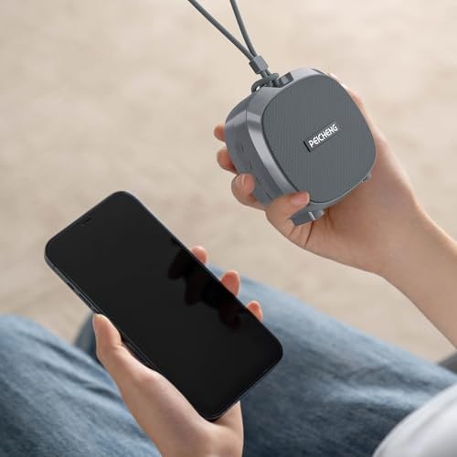 Speaker, Small Portable Bluetooth Wireless IPX5 Waterproof Shower Gray