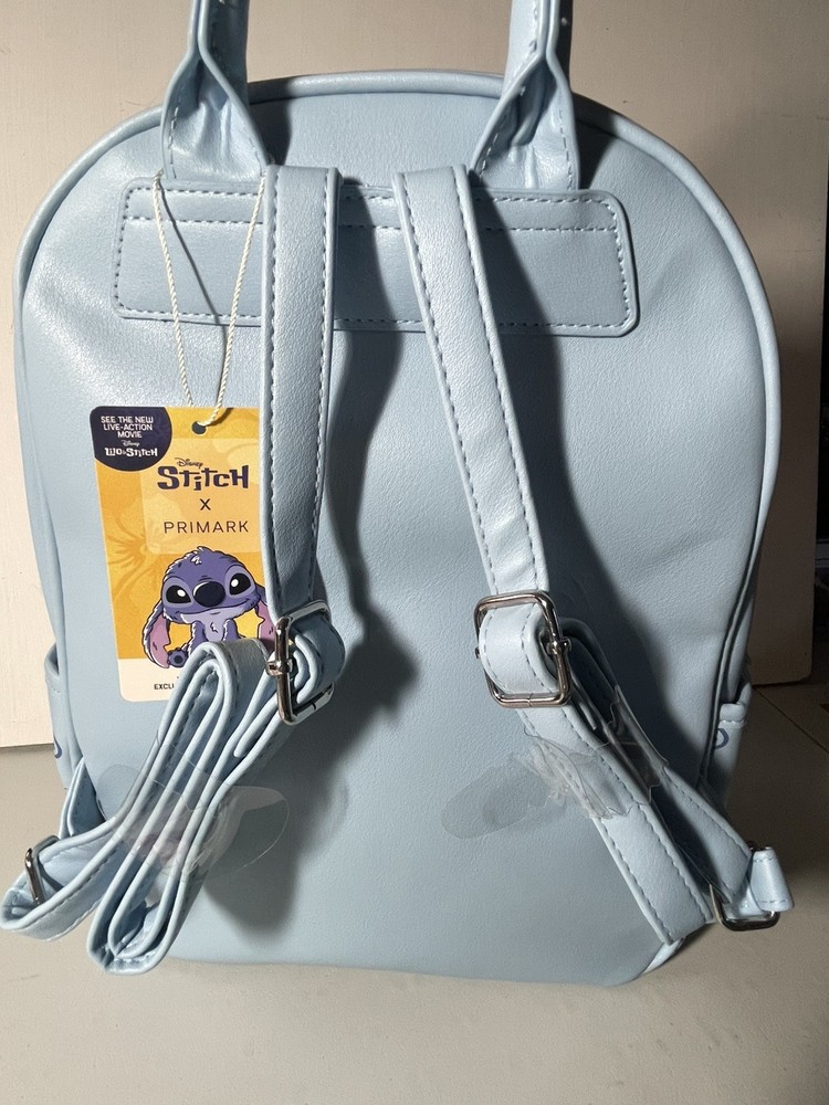 DISNEY STITCH BLUE SKETCH LARGE BACKPACK PRIMARK BNWT