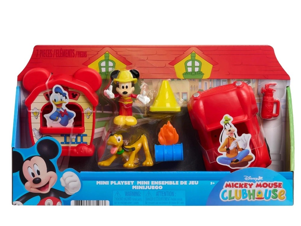 Disney Jr. Mickey Mouse Mini Playset Featuring Mickey Mouse & Pluto New
