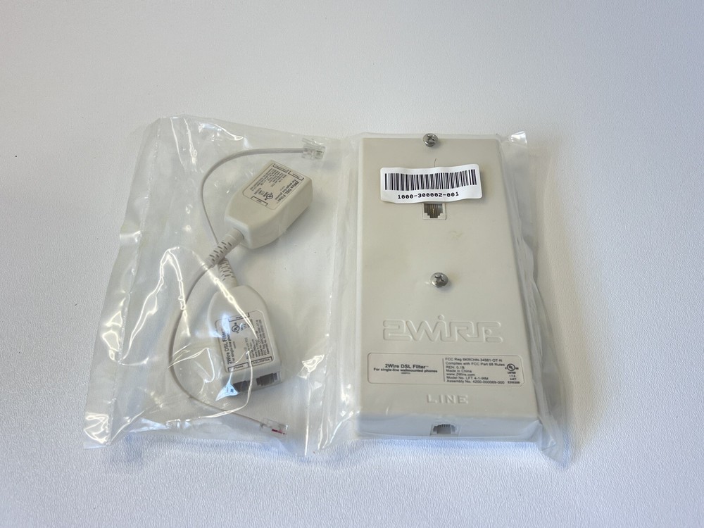 2Wire DSL Filter Kit LFT 4-1-WM Wall Mount w/2 DSL Filters