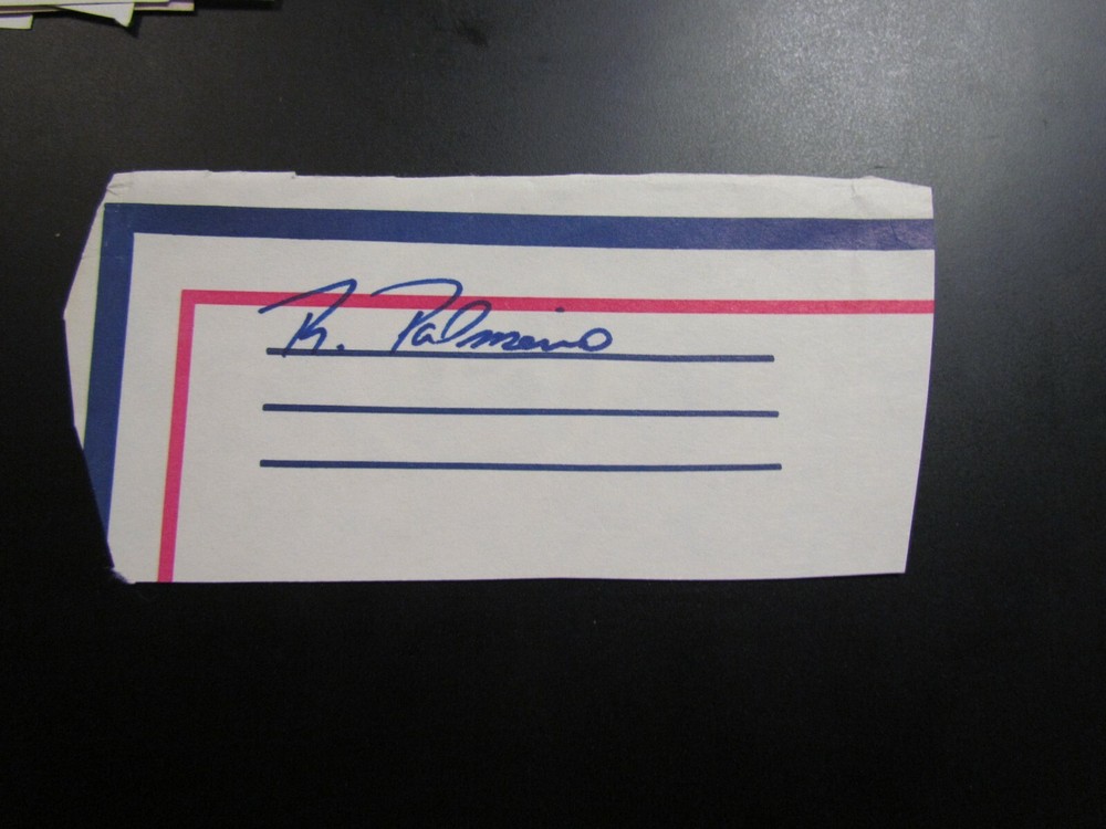 Rafael Palmeiro Signed Cut JSA Auction Cert