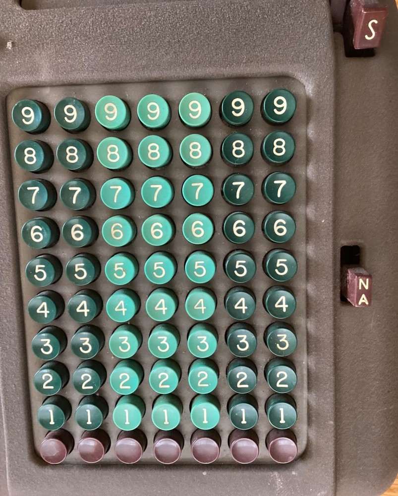 Smith & Corona Hand Crank Adding Machine, Vintage model