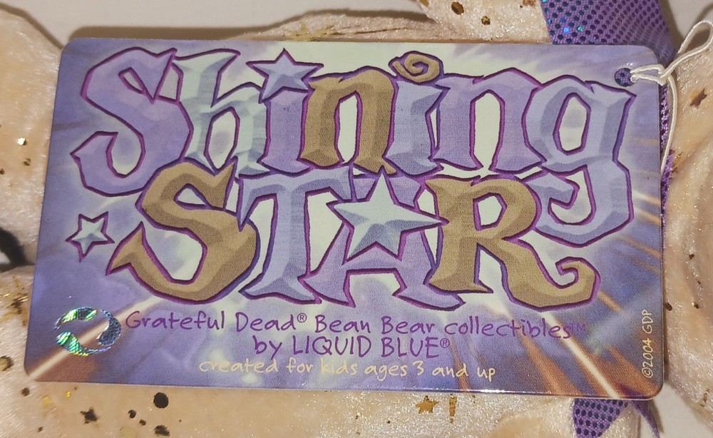 Grateful Dead Bean Bear SHINNING STAR 2004 Edition 12