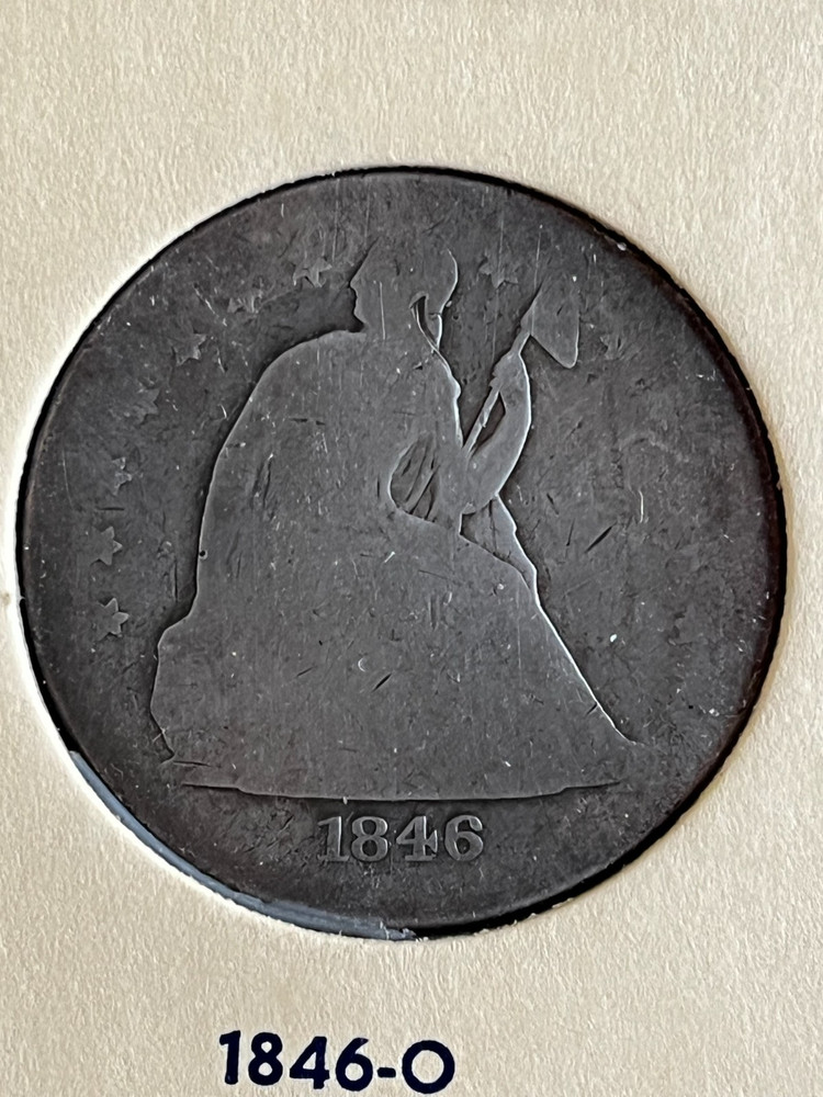 1846-O Seated Dollar