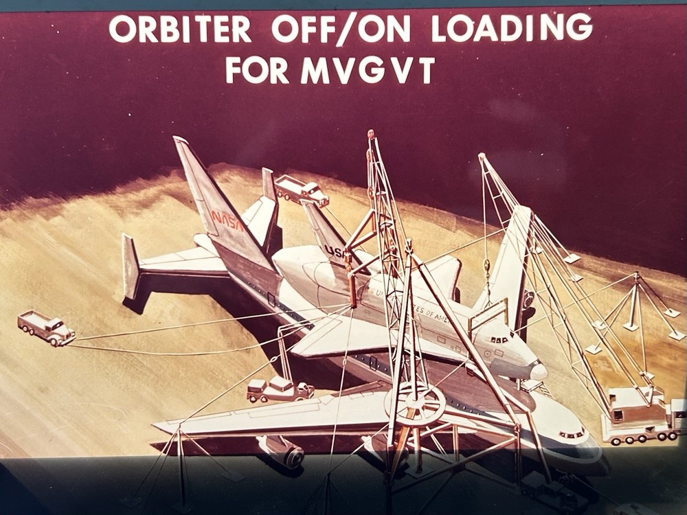 1977 NASA KSC Shuttle Artist Concept Loading Presentation Transparency-95