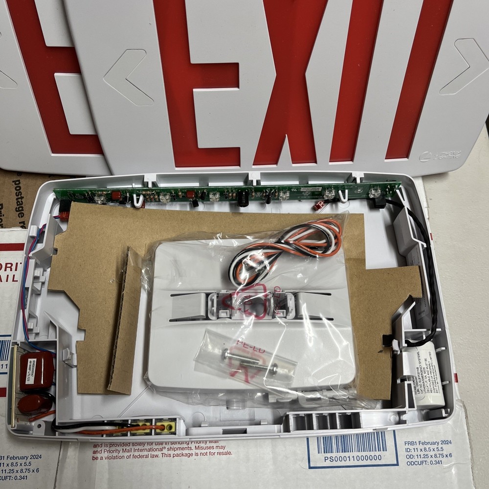 New Lithonia Lighting LED Emergency Exit Light Sign 120/227