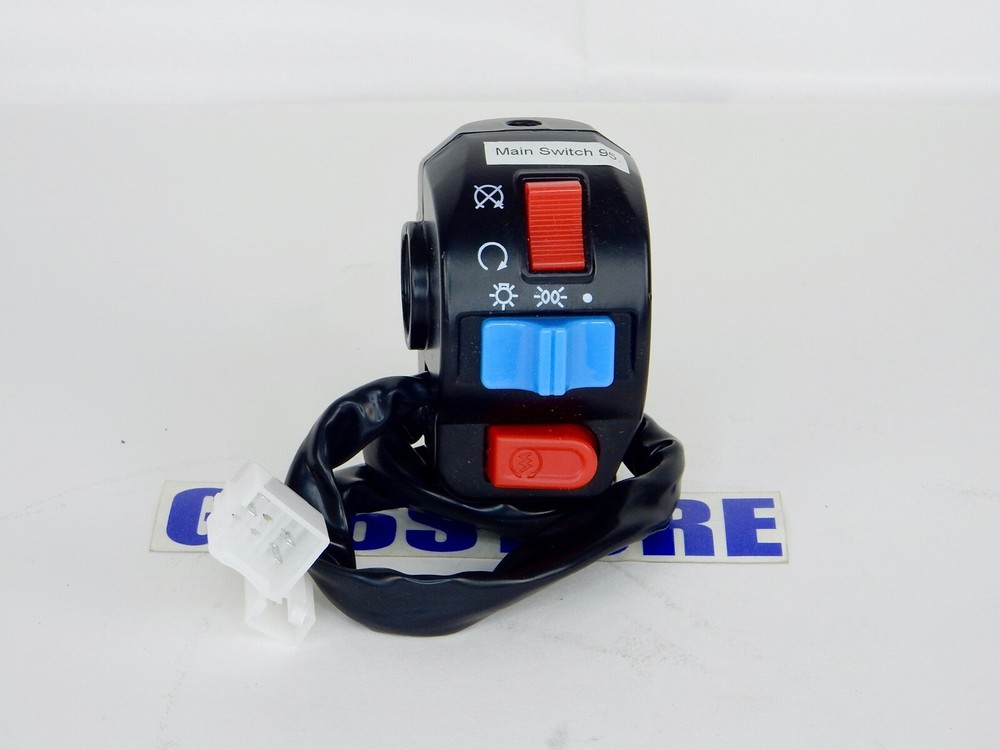 START KILL LIGHT SWITCH (RIGHT SIDE) FOR GATOR 50cc (S3 / E3) SCOOTER *6 WIRE*