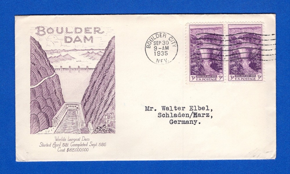 Scott 774 3c Boulder Dam First Day Cover by Grandy