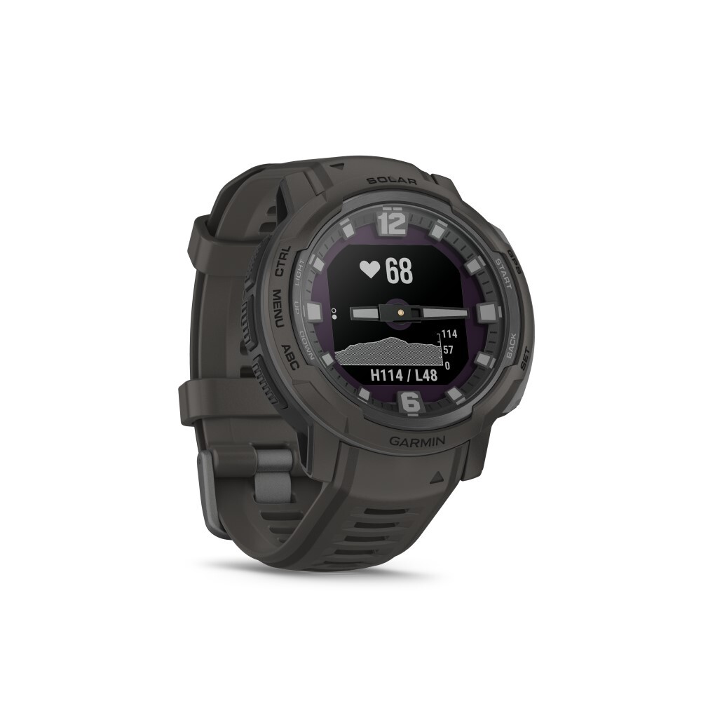 Garmin Instinct Crossover Solar GPS Hybrid Smart Watch - Graphite