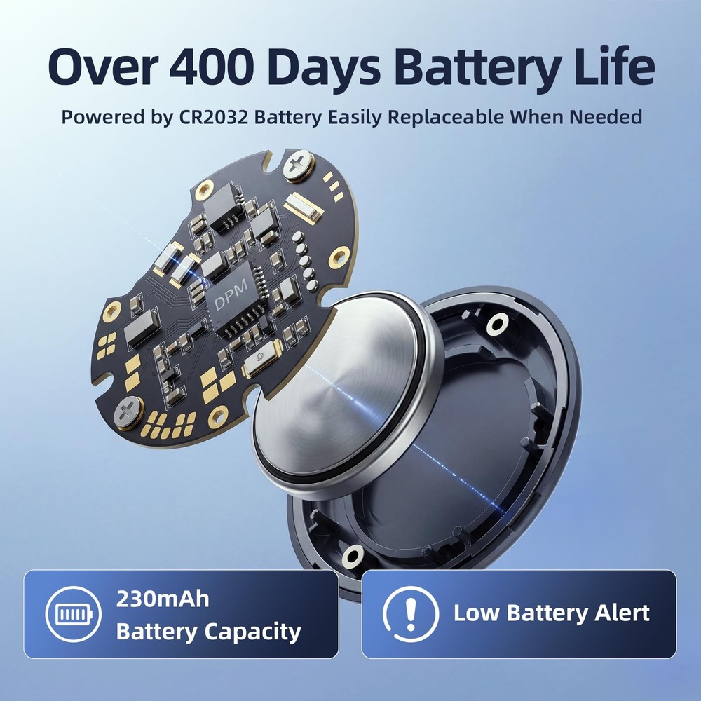 Air Tracker Tags-4 Pack Seektags [2026 Dual-System] for Apple & Android, 400 ...