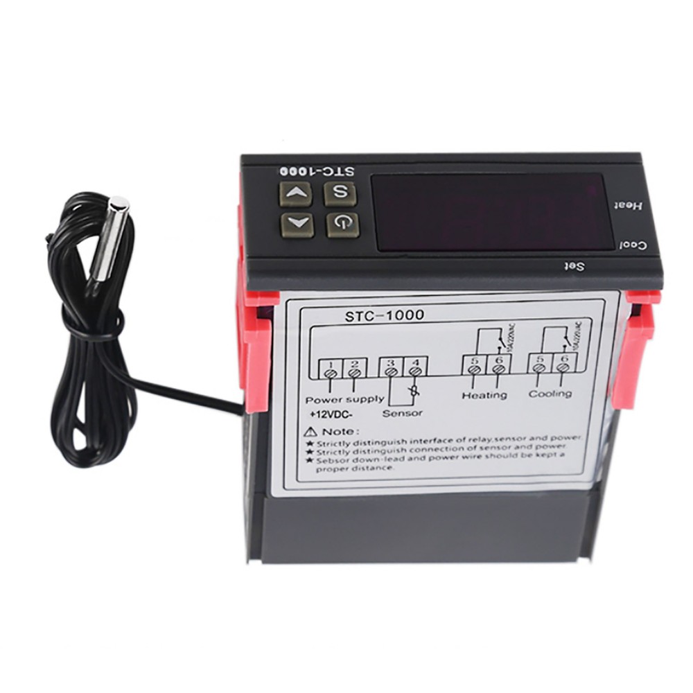 1 PC Aquarium Thermostat NTC Sensor STC-1000 Digital Temperature Controller
