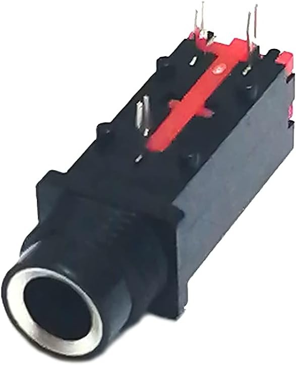 12PCS 6.35mm Mono Female Jack PCB Panel Mount Microphone Socket 1/4 Inch...