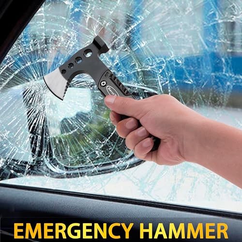 Multi Tool Camping Axe Hatchet 11-in-1 Multitool Camping Gear Survival Black