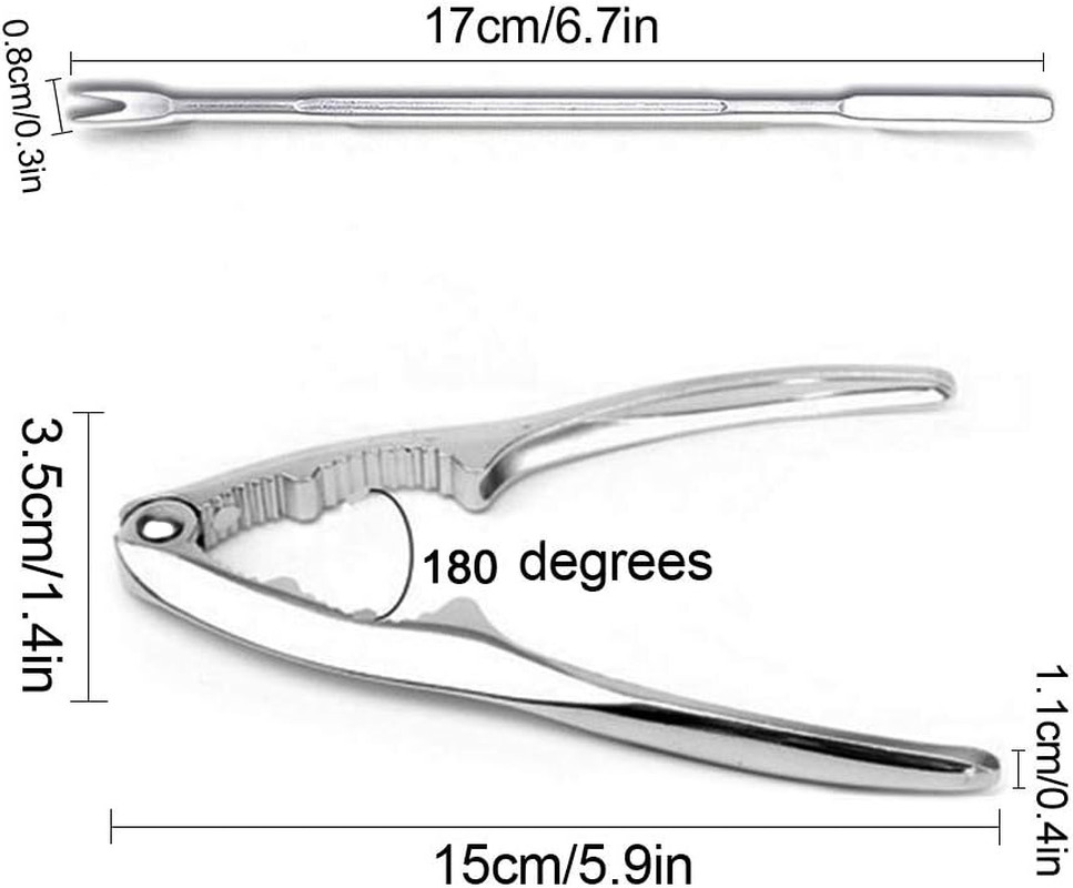 12 Pack Seafood Tools Set Nut Crackers for Crabs Lobsters Leg Crackers